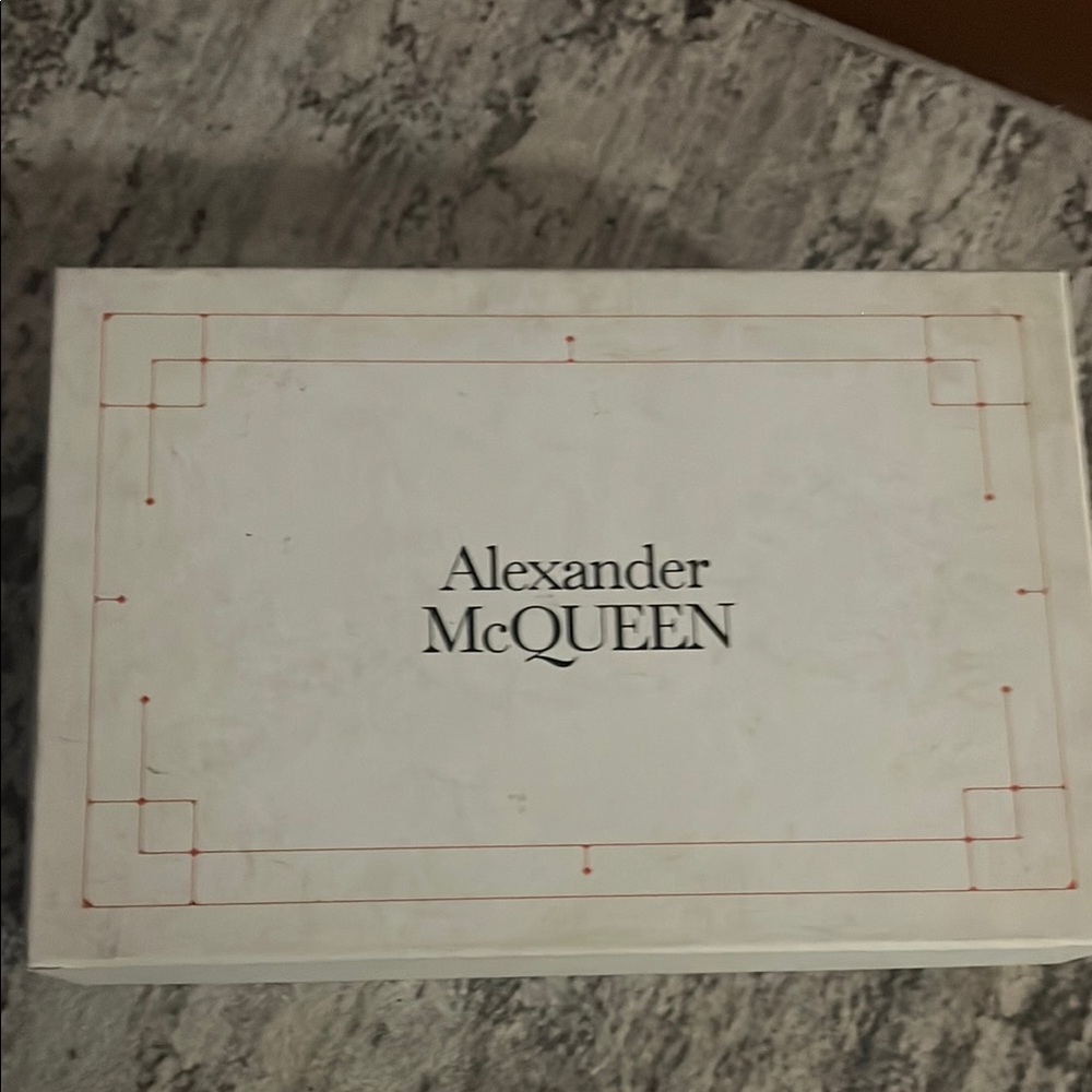 Alexander McQueen White Box with Red Accents